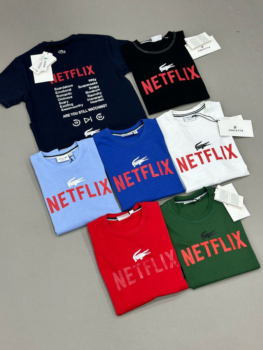 T SHIRT LACOSTE NETFLIX HIGH QUALITY